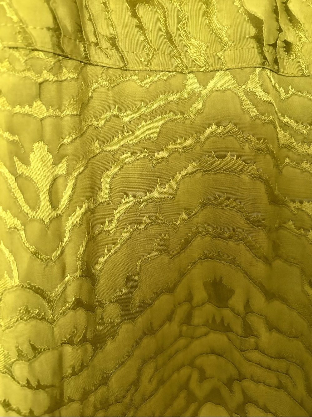 Rachel Zoe Olive Green Textured Silk Blouse - Picture 4 of 9